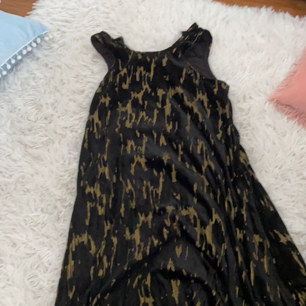 black and gold dress